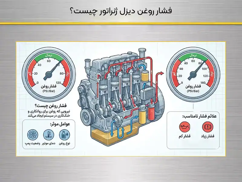 فشار روغن دیزل ژنراتور چیست؟